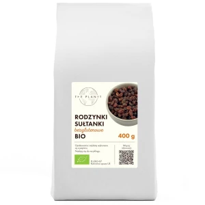 RODZYNKI SUŁTANKI BEZGLUTENOWE BIO 400 g - THE PLANET