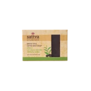 MYDŁO W KOSTCE DO CIAŁA ZIELONA HERBATA I KAWA 125 g - SATTVA (AYURVEDA)