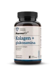 KOLAGEN + GLUKOZAMINA BEZGLUTENOWE 90 KAPSUŁEK - PHARMOVIT (CLASSIC)
