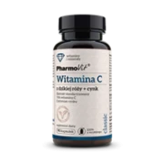 WITAMINA C Z DZIKIEJ RÓŻY + CYNK BEZGLUTENOWE 90 KAPSUŁEK - PHARMOVIT (CLASSIC)