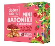 BATONIKI MINI Z NERKOWCÓW A'LA TARTA MALINOWA (6 x 17 g) 102 g - DOBRA KALORIA