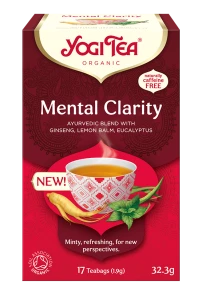 HERBATKA AJURWEDYJSKA JASNOŚĆ UMYSŁU (MENTAL CLARITY) BIO (17 x 1,9 g) 32,3 g - YOGI TEA
