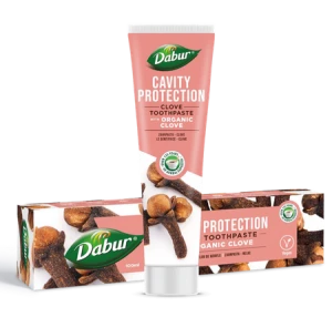 PASTA DO ZĘBÓW PRZECIWPRÓCHNICZA Z GOŹDZIKIEM BEZ FLUORU 100 ml - DABUR