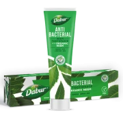 PASTA DO ZĘBÓW PRZECIWBAKTERYJNA Z NEEM BEZ FLUORU 100 ml - DABUR
