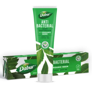 PASTA DO ZĘBÓW PRZECIWBAKTERYJNA Z NEEM BEZ FLUORU 100 ml - DABUR