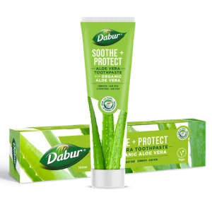 PASTA DO ZĘBÓW UKOJENIE + OCHRONA Z ALOESEM BEZ FLUORU 100 ml - DABUR