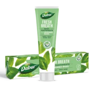 PASTA DO ZĘBÓW ŚWIEŻY ODDECH Z BAZYLIĄ BEZ FLUORU 100 ml - DABUR