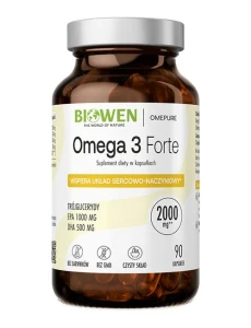 OMEGA-3 FORTE BEZGLUTENOWE 90 KAPSUŁEK - BIOWEN