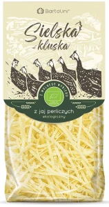 MAKARON (Z JAJAMI PERLICZYMI SEMOLINOWY) KRAJANKA BIO 250 g - BARTOLINI (SIELSKA KLUSKA)