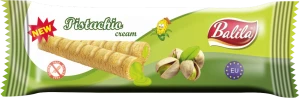 RURKI KUKURYDZIANE Z KREMEM O SMAKU PISTACJOWYM BEZGLUTENOWE 18 g - BALILA