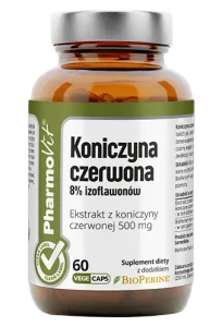 KONICZYNA CZERWONA EKSTRAKT (500 mg) BEZGLUTENOWY 60 KAPSUŁEK - PHARMOVIT (CLEAN LABEL)
