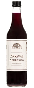 ZAKWAS Z BURAKÓW NIEPASTERYZOWANY BEZGLUTENOWY 500 ml - KROKUS