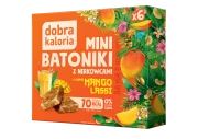 BATONIKI MINI Z NERKOWCÓW O SMAKU MANGO LASSI BEZ DODATKU CUKRÓW (6 x 17 g) 102 g - DOBRA KALORIA