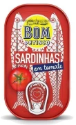 SARDYNKI PORTUGALSKIE W SOSIE POMIDOROWYM 120 g (78 g) - BON APPETIT  (BOM PETISCO)