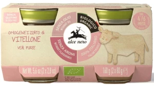 CIELĘCINA BEZGLUTENOWA OD 4 MIESIĄCA BIO (2 x 80 g) 160 g - ALCE NERO