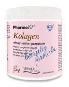 KOLAGEN O SMAKU BRZOSKWINIA - BANAN BEAUTY FORMULA BEZGLUTENOWY W PROSZKU 174 g - PHARMOVIT