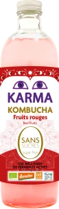 KOMBUCHA Z CZERWONYMI OWOCAMI BEZ CUKRU FAIR FOR LIFE DEMETER BIO 750 ml - KARMA