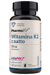 WITAMINA K2 (150 mcg) BEZGLUTENOWA 60 KAPSUŁEK - PHARMOVIT (CLASSIC)