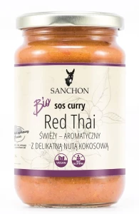 SOS CURRY RED THAI BEZGLUTENOWY BIO 320 ml - SANCHON