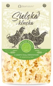 MAKARON (Z JAJAMI KURY ZIELONONÓŻKI SEMOLINOWY) FALA BIO 250 g - BARTOLINI (SIELSKA KLUSKA)