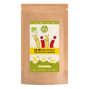 RÓŻDŻKI SMAKU MIX TRUSKAWKA - BANAN (LIOFILIZOWANE OWOCE) BIO (10 x 2 g) 20 g - HELPA