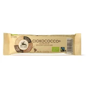 BATON Z NADZIENIEM KOKOS - MANGO - CHRUPKI ZBOŻOWE W POLEWIE Z CZEKOLADY MLECZNEJ FAIR TRADE BIO 33 g - ALCE NERO