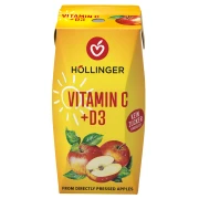 NEKTAR JABŁKOWY Z WITAMINĄ C I D BEZ DODATKU CUKRÓW 200 ml - HOLLINGER