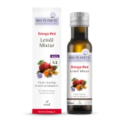 OMEGA RED - MIESZANKA Z OLEJEM LNIANYM (ROKITNIK, MANGO, ACEROLA, TRUSKAWKA) BIO 100 ml - BIO PLANETE