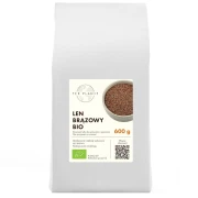 LEN BRĄZOWY (SIEMIĘ LNIANE) BIO 600 g - THE PLANET