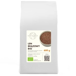 LEN BRĄZOWY (SIEMIĘ LNIANE) BIO 600 g - THE PLANET