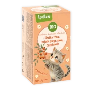 HERBATKA BAJKOWA DLA DZIECI - DZIKA RÓŻA, MIĘTA PIEPRZOWA, RUMIANEK I ROKITNIK BIO (20 x 1,5 g) 30 g - APOTHEKE