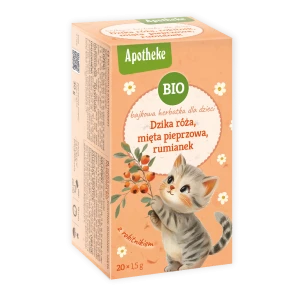 HERBATKA BAJKOWA DLA DZIECI - DZIKA RÓŻA, MIĘTA PIEPRZOWA, RUMIANEK I ROKITNIK BIO (20 x 1,5 g) 30 g - APOTHEKE