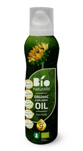 OLEJ SŁONECZNIKOWY (SPRAY) DO GOTOWANIA I SMAŻENIA TŁOCZONY NA ZIMNO BIO 200 ml - EKKO (BIONATURALIS)