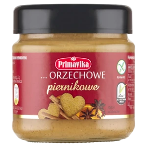 PASTA ORZECHOWA PIERNIKOWA BEZGLUTENOWA 185 g - PRIMAVIKA