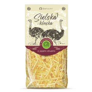 MAKARON (Z JAJAMI STRUSIMI SEMOLINOWY) KRAJANKA 250 g - BARTOLINI (SIELSKA KLUSKA)