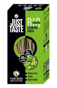 MAKARON PROTEINOWY (Z SOI EDAMAME) SPAGHETTI BEZGLUTENOWY BIO 250 g - JUST TASTE