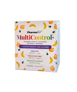 MULTIWITAMINA (MULTICONTROL) DLA DZIECI I MŁODZIEŻY BEZGLUTENOWA 30 SASZETEK - PHARMOVIT