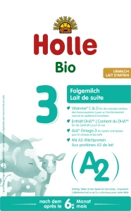 MLEKO A2 KROWIE 3 NASTĘPNE DLA NIEMOWLĄT PO 6 MIESIĄCU BIO 400 g - HOLLE