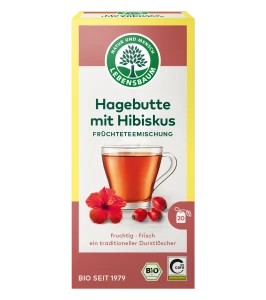 HERBATKA DZIKA RÓŻA Z HIBISKUSEM BIO (20 x 2,5 g) 50 g - LEBENSBAUM