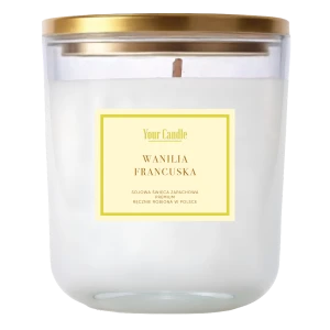 ŚWIECA SOJOWA ZAPACHOWA  WANILIA FRANCUSKA 180 ml - YOUR CANDLE