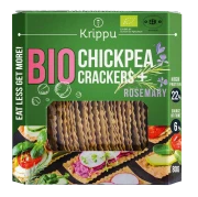 KRAKERSY PROTEINOWE Z CIECIERZYCY Z ROZMARYNEM BIO 80 g - KRIPPU