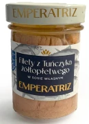 TUŃCZYK ŻÓŁTOPŁETWY FILETY MSC W SOSIE WŁASNYM 200 g (140 g) (SŁOIK) - EMPERATRIZ