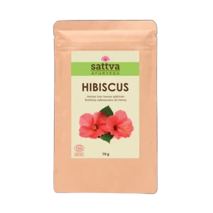 ZAKWASZACZ ROŚLINNY DO HENNY HIBISKUS ECO 70 g - SATTVA (AYURVEDA)