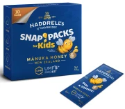MIÓD MANUKA KIDS MGO 83+ UMF 5+ 10 SASZETEK - HADDRELL'S OF CAMBRIDGE
