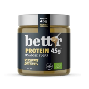KREM PROTEINOWY Z ORZECHÓW NERKOWCA Z WANILIĄ BEZ DODATKU CUKRÓW BIO 250 g - BETT'R