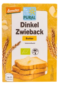 SUCHARKI ORKISZOWE MAŚLANE BIO 200 g - PURAL