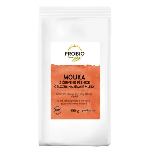 MĄKA Z PSZENICY CZERWONEJ PEŁNOZIARNISTA BIO 450 g - PROBIO