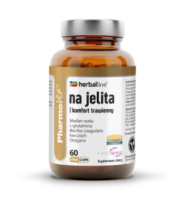 KAPSUŁKI NA JELITA I KOMFORT TRAWIENNY BEZGLUTENOWE 60 szt. - PHARMOVIT (HERBALLINE)