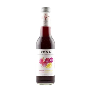 NAPÓJ MUSUJĄCY CZERWONE WINOGRONA - CYTRYNA BEZ DODATKU CUKRÓW BIO 330 ml - PONA