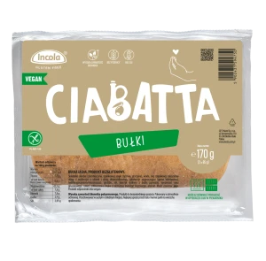 BUŁKI CIABATTA BEZGLUTENOWE (2 szt.) 170 g - INCOLA